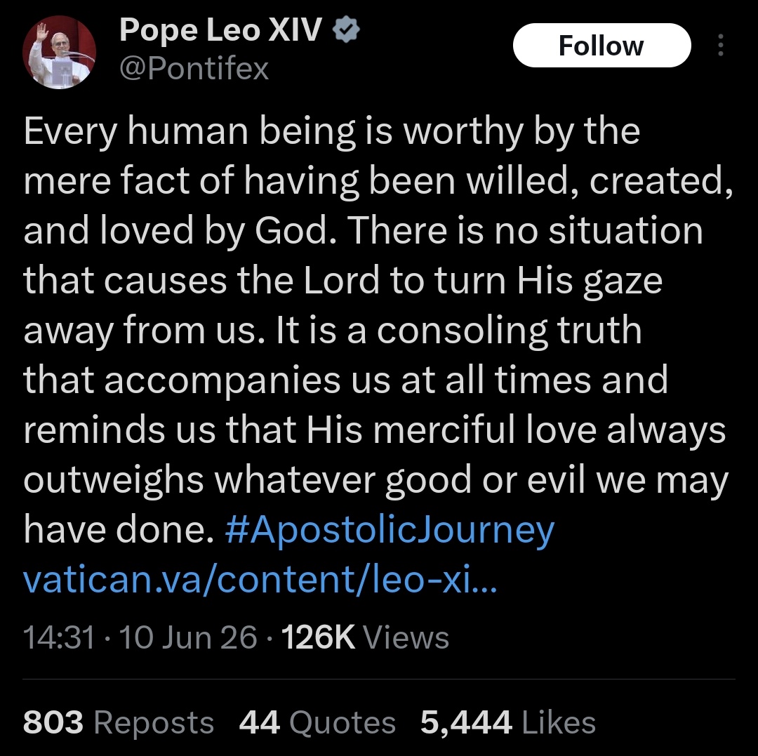 JuanasFabricias's tweet photo. The Pope's message summed up:

"Forgive the invaders for killing you."

This is the real Christianity, according to the Scriptures.

The "Turn the other cheek" policy applied in real life.

The Christians will do absolutely nothing even when their own heads  start rolling. https://t.co/PNfQdeSTzb