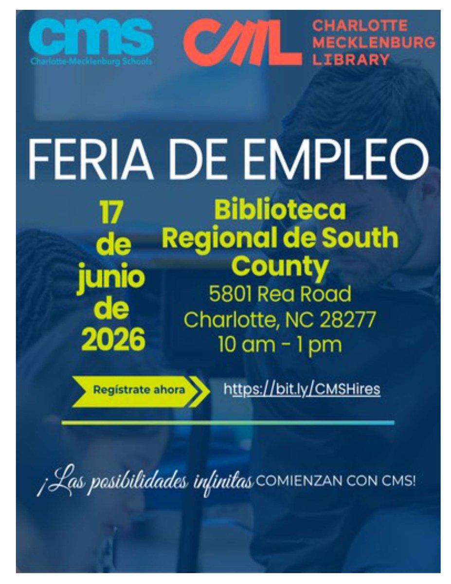 cmlibrary's tweet photo. Attention Job Seekers: Mark your calendars for Wednesday, June 17. South County Regional Library will host a CMS hiring event from 10am to 1pm. Come dressed in professional attire and bring your resume for on-the-spot interviews.
https://t.co/AWM9lPCo8X https://t.co/etG0QtKnf6
