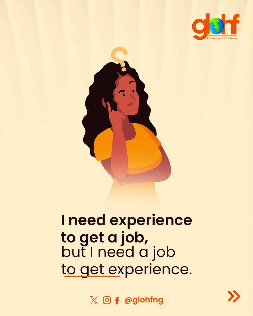 glohfng's tweet photo. One of the biggest myths young people believe is that experience only comes from a job.

Experience can come from internships, volunteering, leadership roles, freelance work, and personal projects.

#glohf #Employability #CareerGrowth #YouthDevelopment #ProfessionalDevelopment https://t.co/YmDyw9vagf