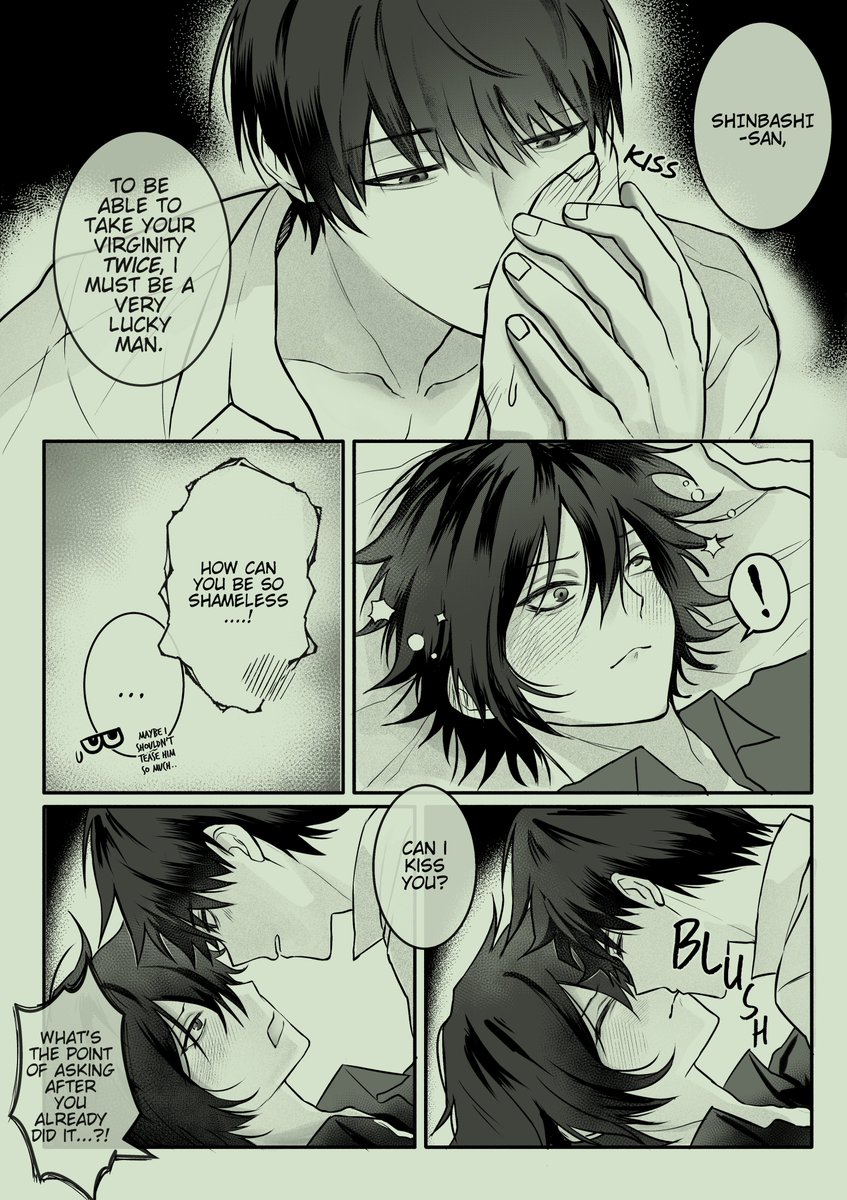 sophmmoer's tweet photo. 🚷 age regression AU wip
comic progression is going super slow im about to lose my mind (< guy who has already lost his mind and looping black fairy sh2 in the background whole day)
however....! i managed to finish drawing one of the scenes i really wanted to draw ^^ 
R → L https://t.co/5IMV513uMj