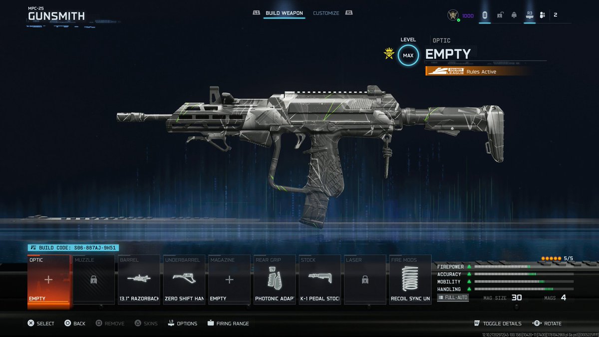 ItsJack_FN's tweet photo. NEW OPTIC SHOTZZY BEST BO7 SEASON 4 MPC 25 CLASS FOR RANKED PLAY 🔥 #bo7 #callofduty #rankedplay #gaming #classsetup https://t.co/IEU9cUiQQt