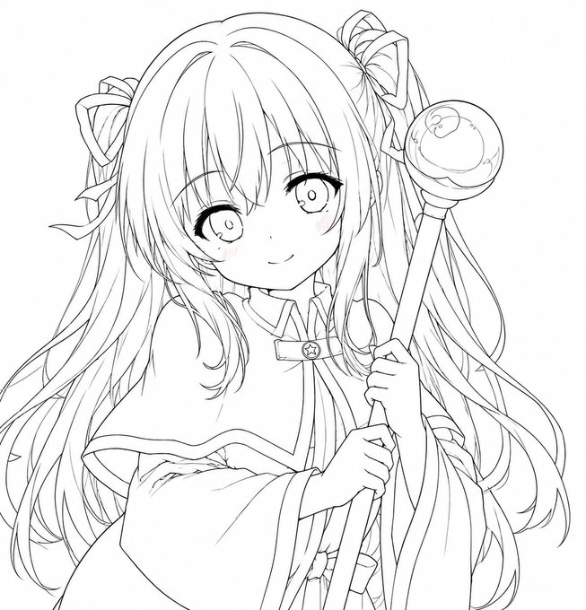 ミファちゃんの線画
