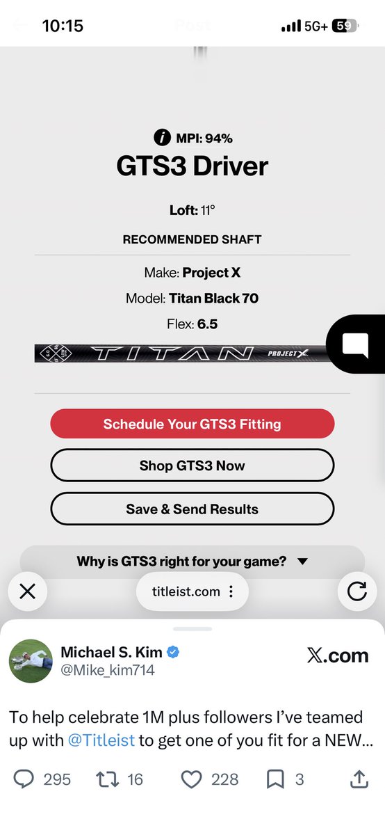 EmcSPN's tweet photo. @Mike_kim714 @Titleist Got this https://t.co/dzhBmgD1jS