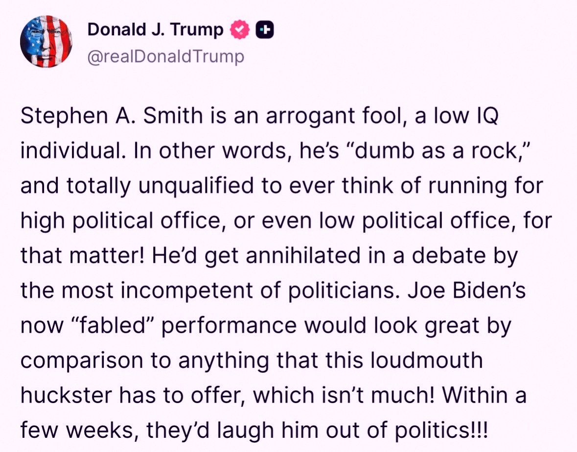 amedama403's tweet photo. Trump hit back at the media this morning. Unfiltered, direct, and not holding back. https://t.co/Zc7wF3Bpyk