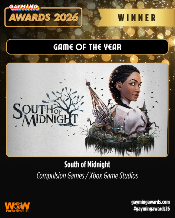 CompulsionGames's tweet photo. What an honor to win Game of the Year at the Gayming award 2026!
'A beautifully crafted, modern folktale that handles trauma and healing with incredible grace.'
Congrats to all nominees and thank you @gaymingmag for hosting such a wonderful event.
#GaymingAwards26