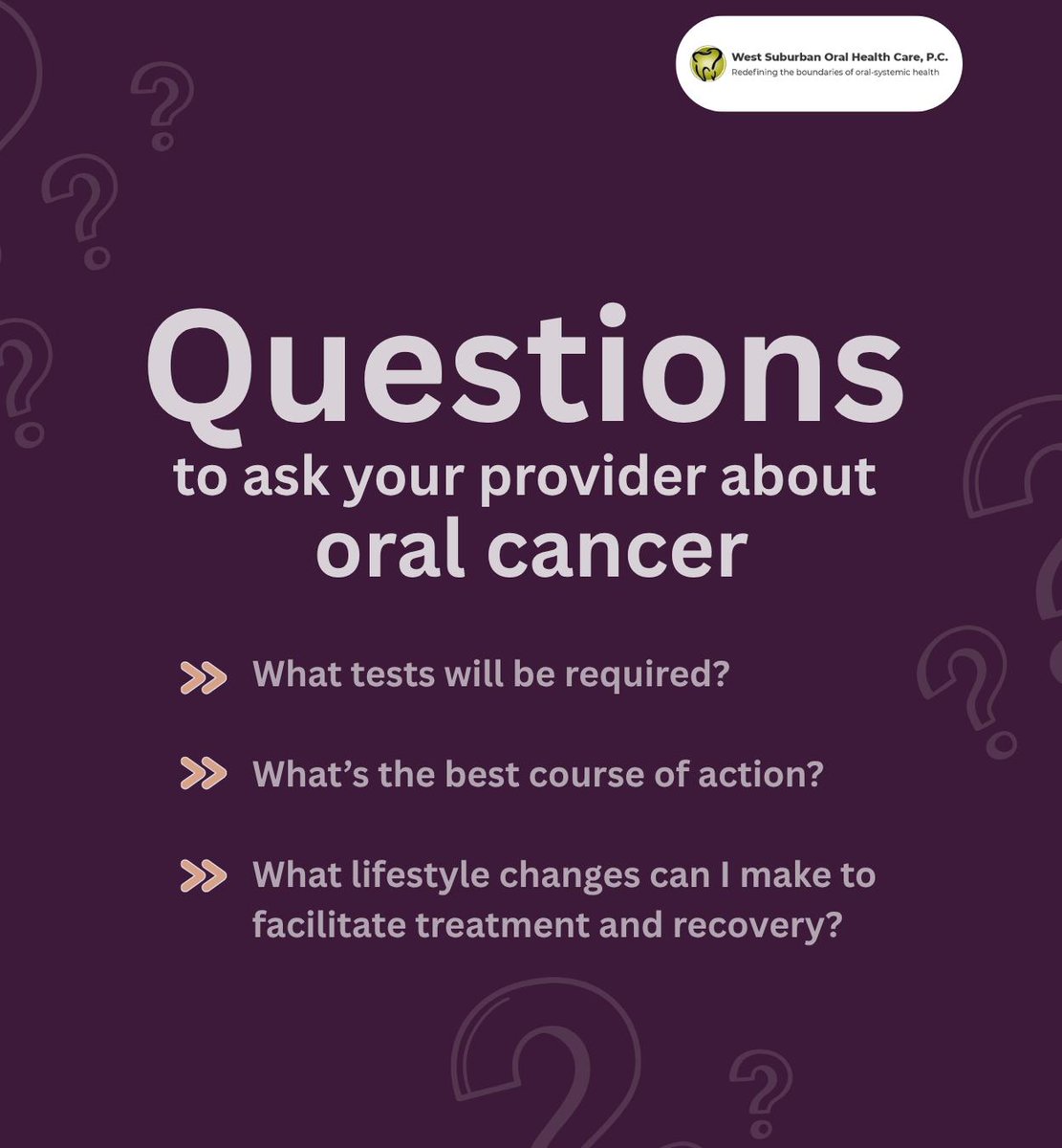 asmileamile's tweet photo. Oral cancer can be life-threatening if not addressed in a timely manner. Self-examination and regular dental visits are crucial for early detection and treatment.
.
.
.
https://t.co/1Y9nIXUWPJ
.
.
.
#oralcancer #cancerawareness #mouthcancer #westsuburbanoralhealthcare #naperville https://t.co/CC4FXYx1yb