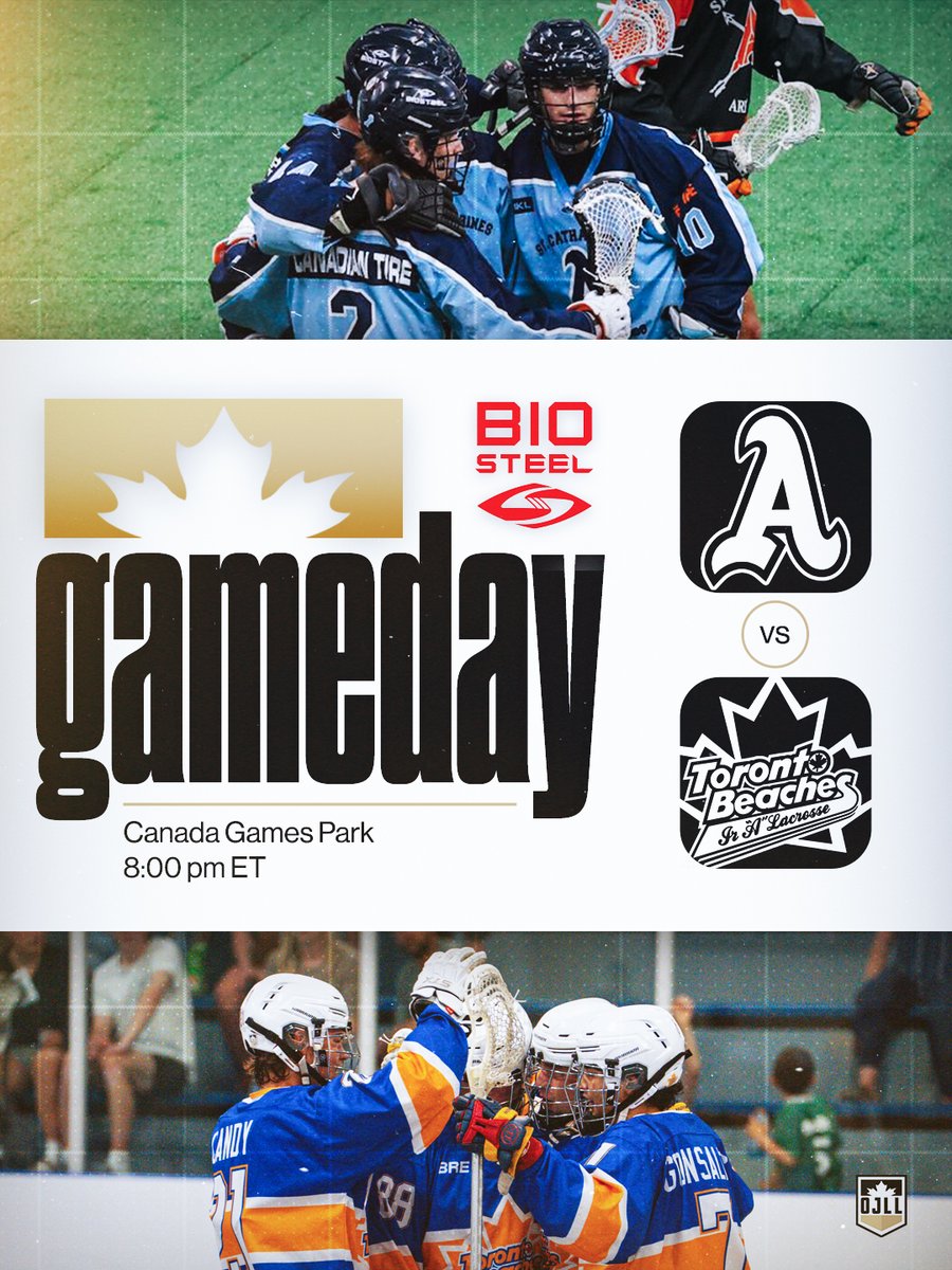 TheOJLL's tweet photo. We've got one game on the docket tonight 🔵🌊

@stkittsjrlax welcome @BeachesJrA to town for an inter-divisional matchup

📍 Canada Games Park
🕗 8:00 pm https://t.co/8BIlAfm0b6