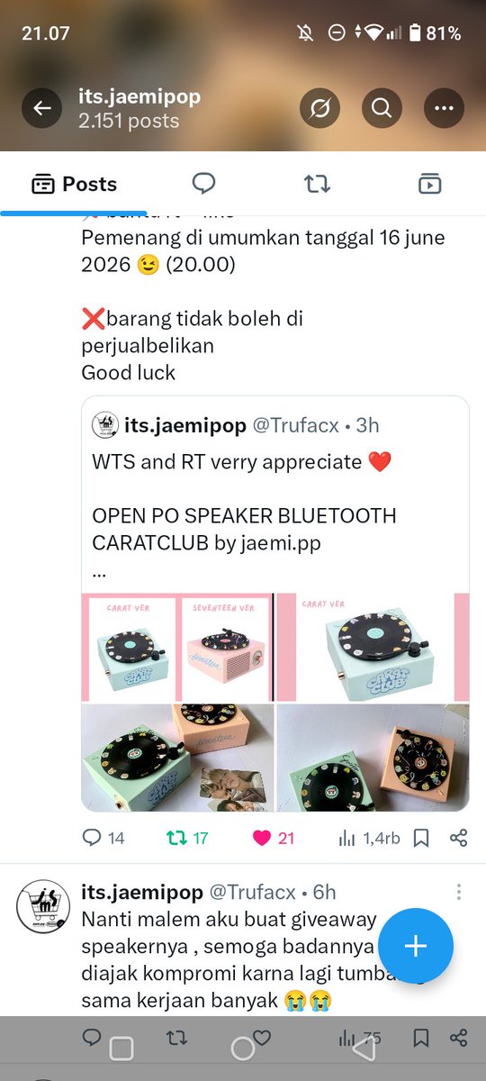 onlymingyou's tweet photo. @Trufacx haloo kak, izin ikut yaa.. i hope rezeki kaka lancar terus yaa dan usahanya makin gede, thank you kak buat giveaway nyaa, wml 🫰🏻 https://t.co/QFY4dvYrEN