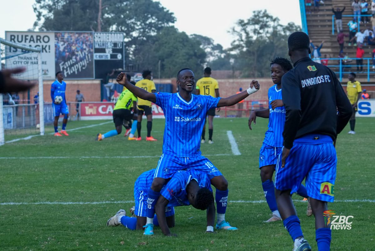 ZBCNewsonline's tweet photo. GOAL: DYNAMOS TAKE THE LEAD AGAINST FC HUNTERS
Dynamos have taken a 1-0 lead over FC Hunters in their Castle Lager Premier Soccer League Matchday 17 encounter currently underway at Rufaro Stadium.
#DynamosFC #FCHunters #CastleLagerPSL #Matchday17 #RufaroStadium #ZBCNews https://t.co/k1rwP1wtA5