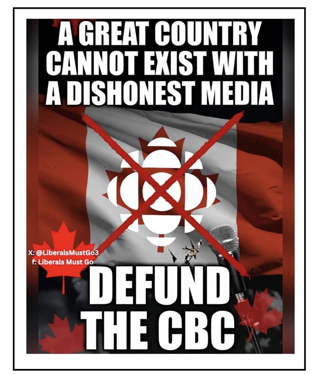 davidallenwest's tweet photo. 🇨🇦 - Canada can not be a great country with the CBC and corrupt left politicians like the Liberals and NDP https://t.co/cf4gRyJbGW