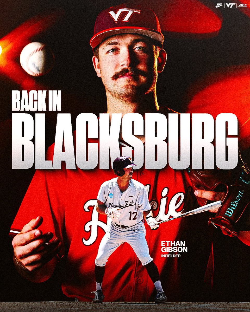 HokiesBaseball's tweet photo. 𝙀𝙩𝙝𝙖𝙣'𝙨 𝙗𝙖𝙘𝙠 𝙛𝙤𝙧 '𝟐𝟕 🔨

≫ @egibson2023

#Hokies 🦃⚾️ https://t.co/NA2npp4eyy