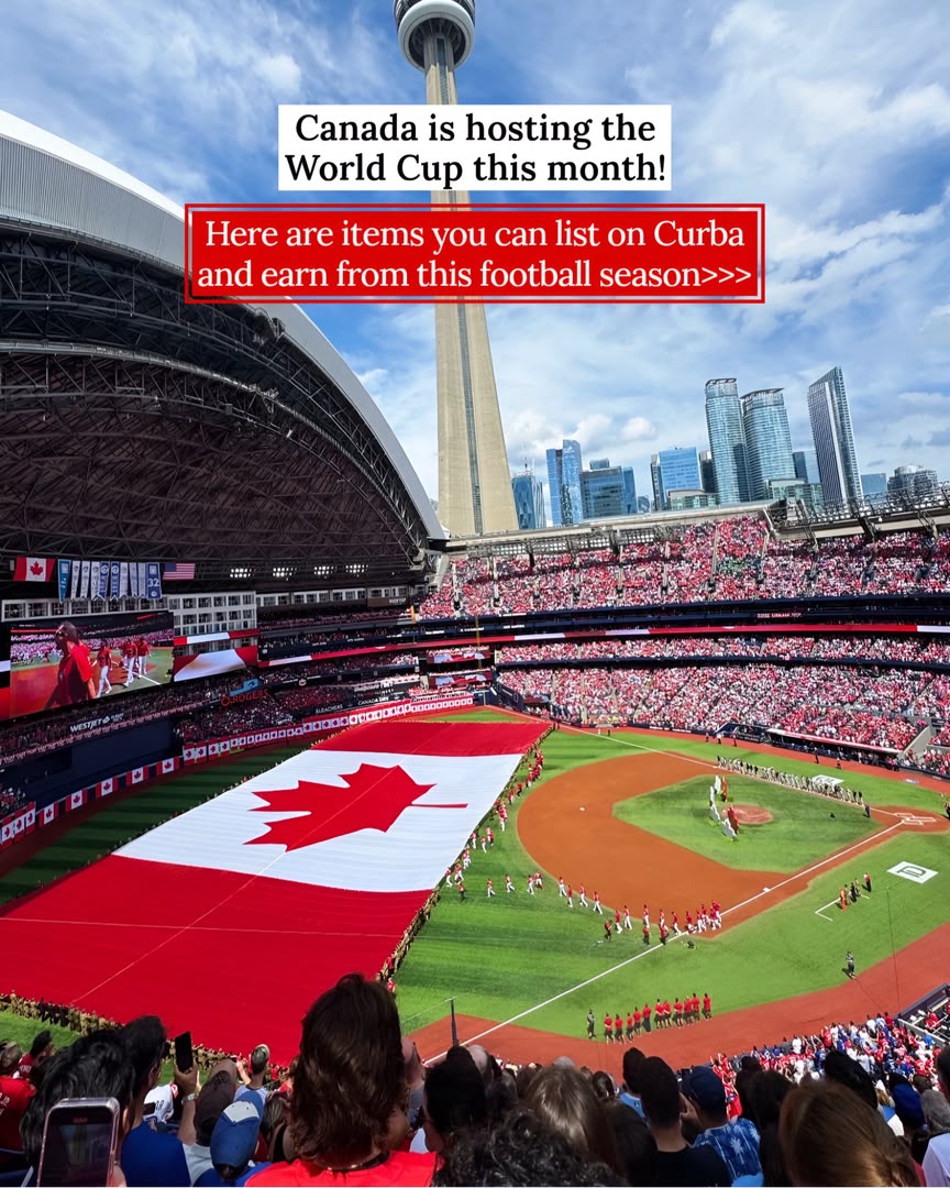 curba_app's tweet photo. World Cup season is finally here!

With more watch parties, backyard gatherings, and match-day celebrations happening across Canada, now is the perfect time to put your unused items to work. https://t.co/XcM6K79u2m
