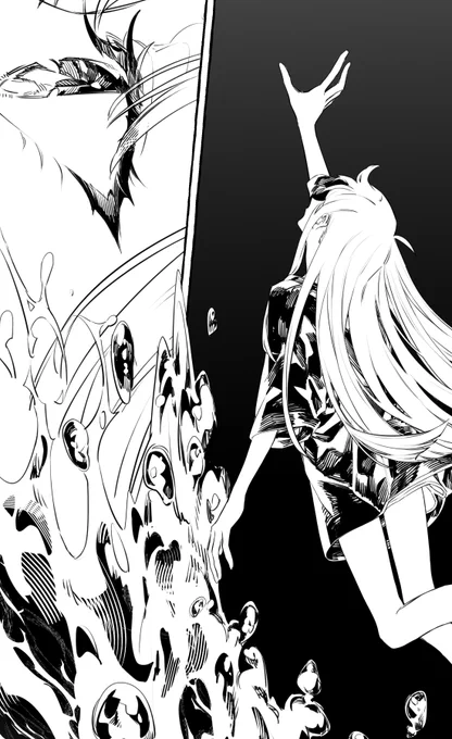 ベタ入ると漫画描いてるって感じする 