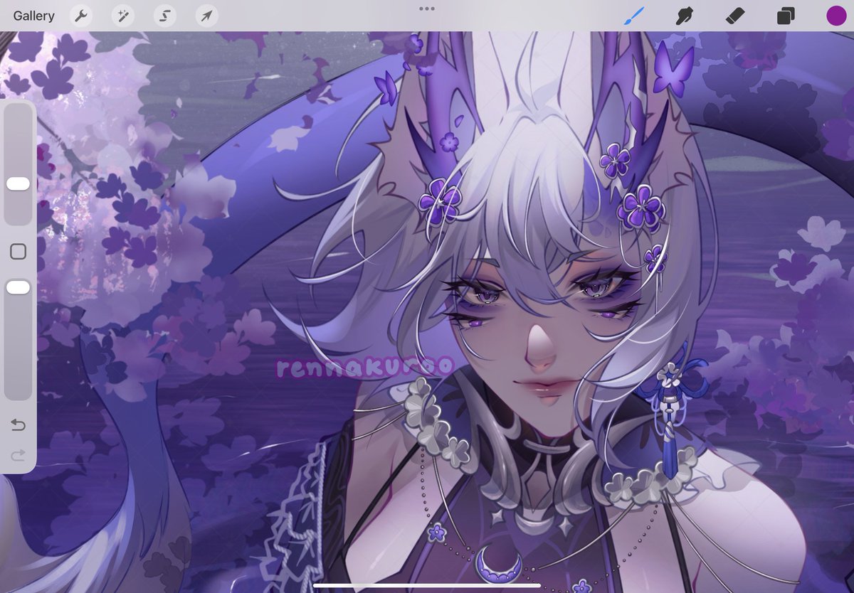 rennakuroo's tweet photo. VGen commission #wip 💜 https://t.co/9lko35SAMr