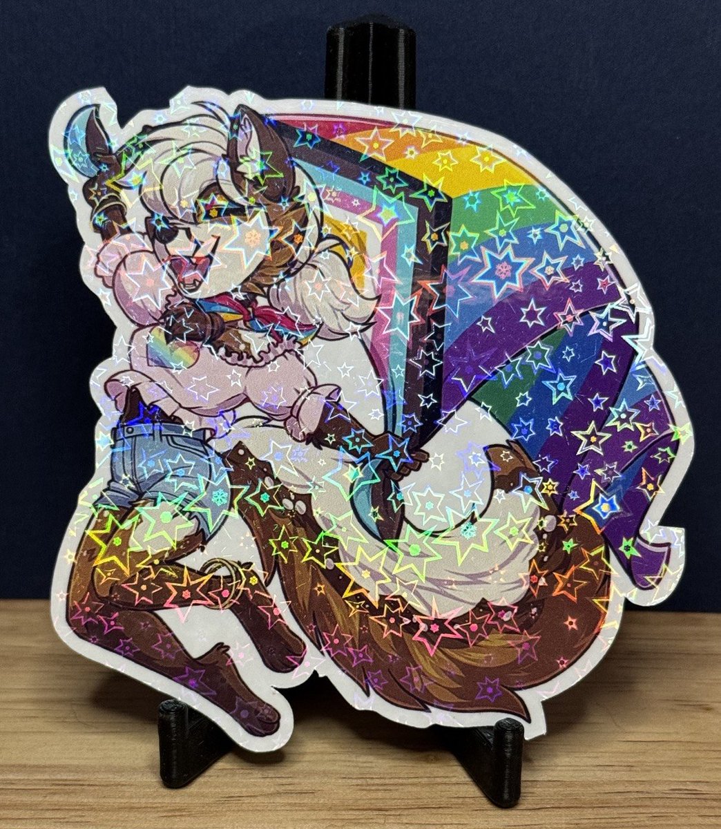 chicory_fox's tweet photo. 📢New Item Available 📢

June's monthly sticker design features Chicory celebrating Pride Month ! 💖

You can get this design and many others on my ko-fi ☕
https://t.co/kVEgWGroNN https://t.co/tNhFbErIwG