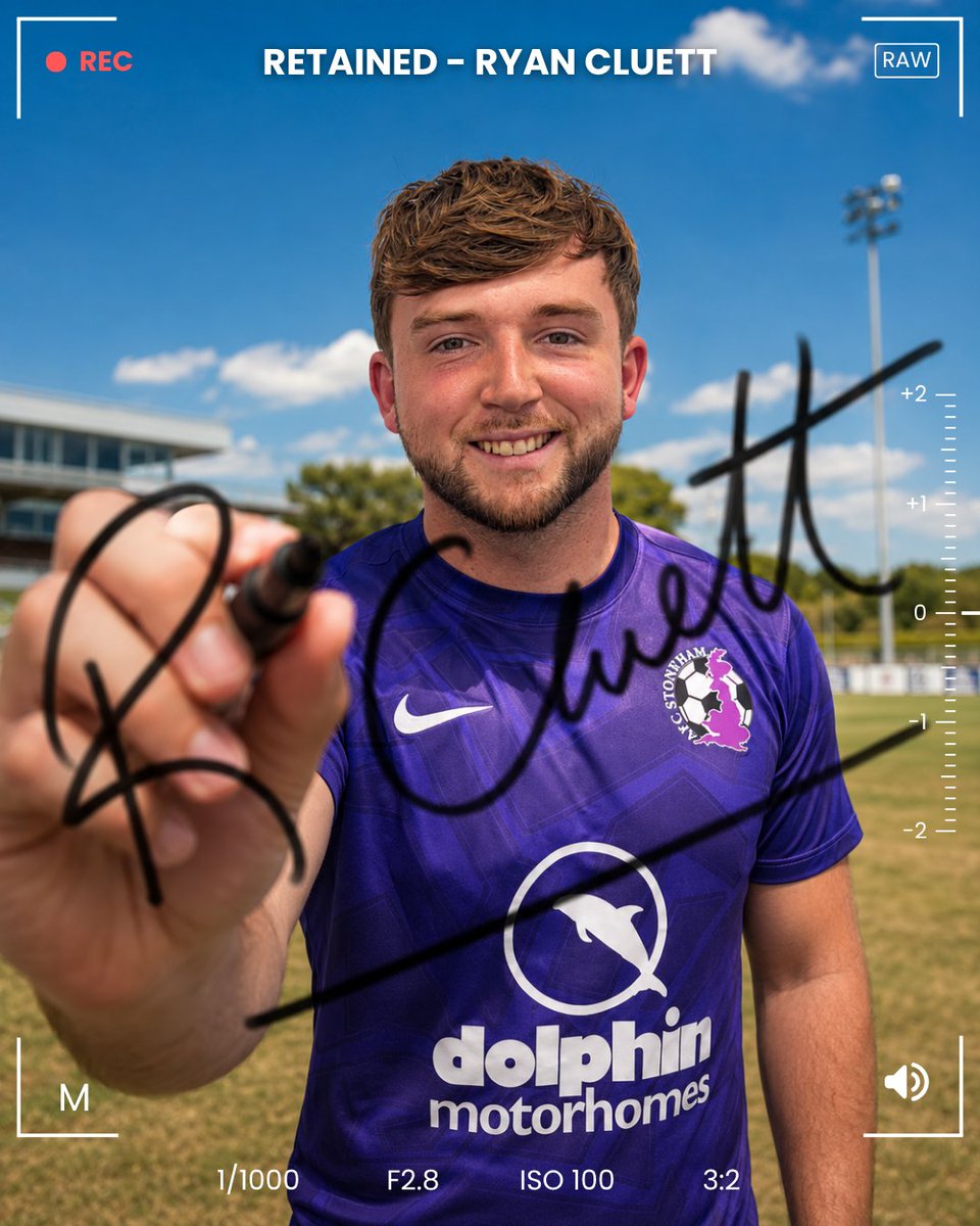 afc_stoneham's tweet photo. Our numer 2⃣ signs on for another year!

@Ryan_Cluett1611 continues in purple, as we make our move into step 4 in 2026/27!

#UpThePurps 💜 https://t.co/9Cna51X2jn