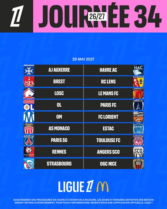 pchartois's tweet photo. 2 clubs commencent et finissent à domicile. Je vous laisse chercher ceux que le hasard a choisi 😂 #L1 https://t.co/KgyDEd9xkW