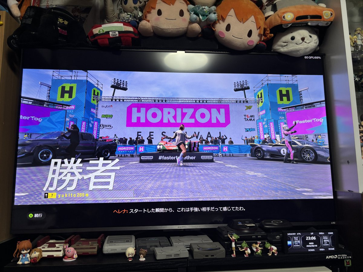 yukitooo's tweet photo. ForzaHorizon6
ゴリアテ勝った！
22分走りっぱなしはきつかった
もうあと勝ってないレースは何個かだけやからこれで一区切りかな
まぁまだ遊ぶけどねw https://t.co/TH67XDgFse