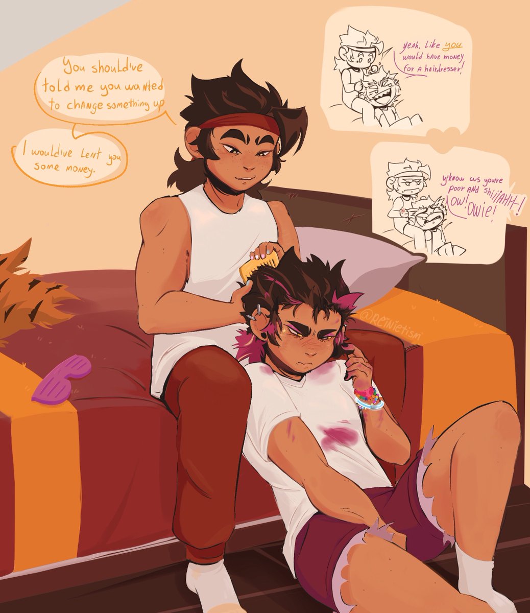 reinietism's tweet photo. Bad decisions were made 🎉🐒

#LEGOMonkieKid #LMKfanart https://t.co/SQOd2yrASC