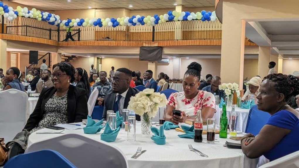 OfficialMubs's tweet photo. Happening now: The Guild Handover and Swearing-in Ceremony of the 2026/2027 Guild Executive  at Silver Springs Hotel, Bugolobi, under the theme: “Leadership in Transition: Honouring Service, Embracing the Future.” @Nabwirerrose @Ismahw110 https://t.co/CZDsHPOsZR