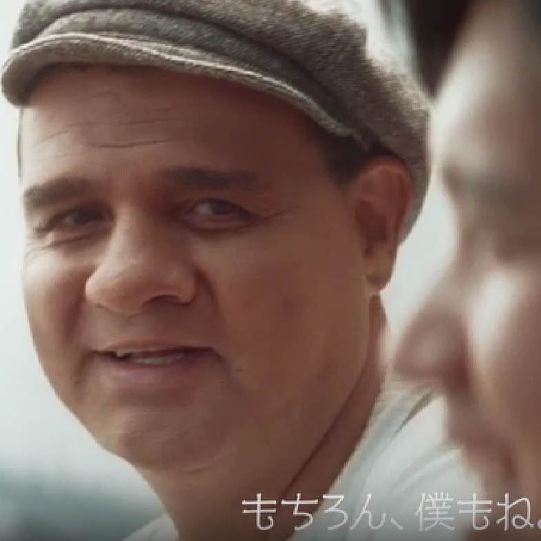 FoolishBB's tweet photo. Found a Japanese Dunlop Tire commercial where Ohtani hangs out with Scary Babe Ruth https://t.co/kVxndpNeZ8