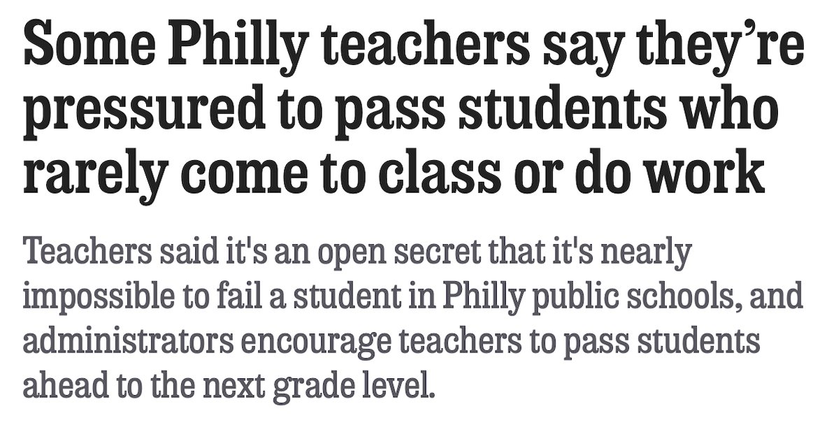 Dale_Chu's tweet photo. “There’s a bunch of kids in my class that have F’s in reading, and I’m probably going to pass them—I’ll bump it up to a D and call it a day.” https://t.co/D9RLfbNBsC