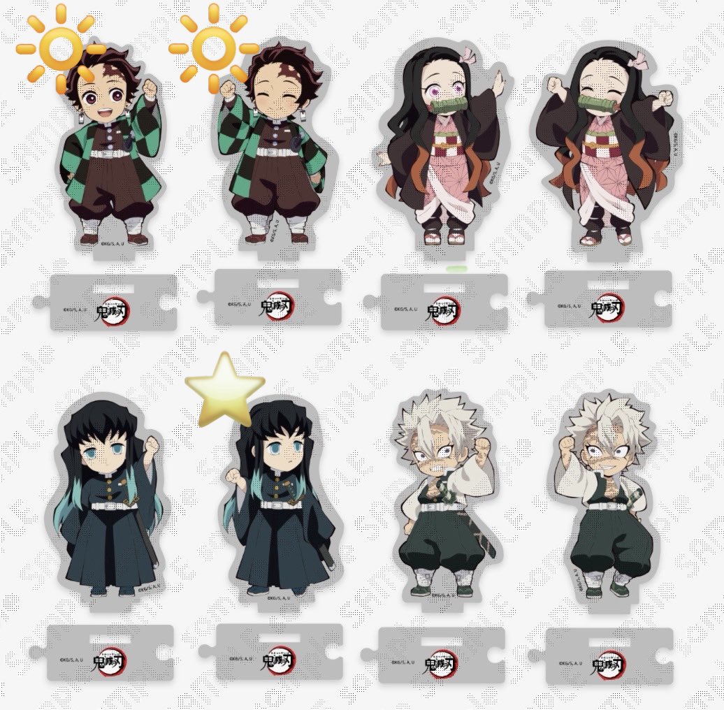 cyclodextrin_'s tweet photo. 鬼滅の刃 繋がる アクリルスタンド アクスタ 交換
譲: ⭐️第一弾 無一郎、第四弾 蜜璃
求: ☀️第一弾 炭治郎、第四弾 伊黒

再販分同士、外袋と白い厚紙込みでの交換
できる限り同弾での交換
郵送(クリックポスト) or 大阪市内手渡し(6/28)
まとめて優先
検索からお気軽にお声がけください。 https://t.co/ADte9StHiq