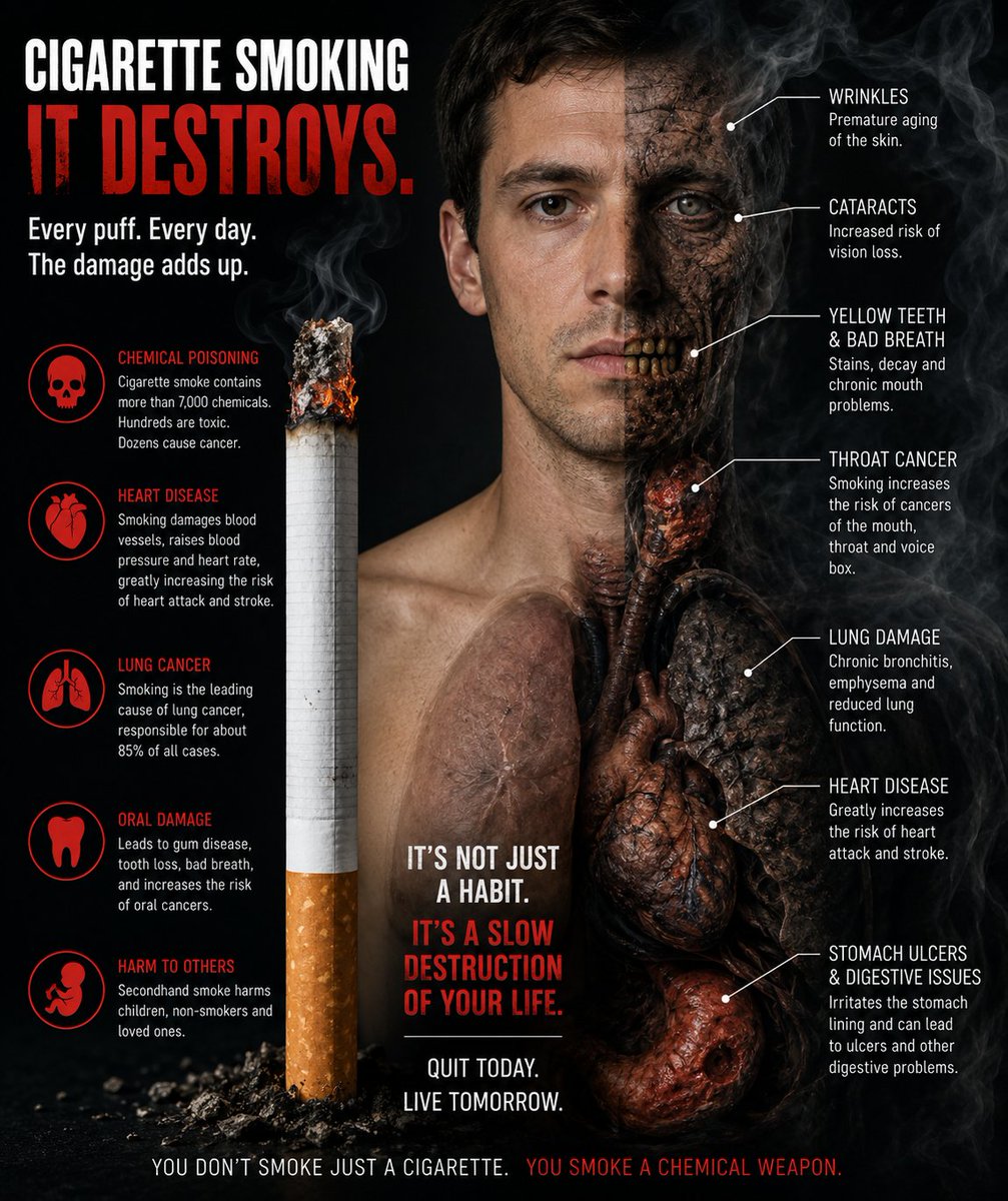 TerriKnowl78367's tweet photo. @ZahoorAhmed1450 @MedLearnHub But it feels so GOOD! Unfortunately, cigarette smokers are unable or unwilling to IMAGINE the destructive consequences of their own behavior-Peace @Miastune https://t.co/yrqUOjS3gP