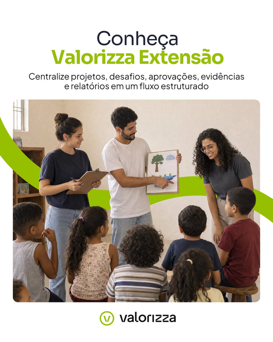 VALORIZZA's tweet photo. Com o Valorizza Extensão, sua instituição centraliza aprovações, relatórios, documentos, parceiros e indicadores em um único ambiente, com mais controle e eficiência.

#Valorizza #ValorizzaExtensão #EducaçãoSuperior #ExtensãoCurricular #GestãoAcadêmica https://t.co/c3Qnk7HpNo