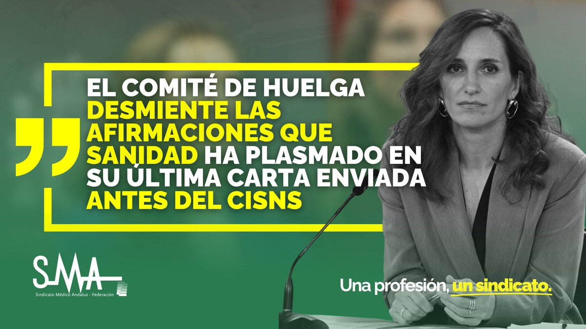 smandaluz's tweet photo. 🟢 El Comité de Huelga desmiente las afirmaciones que Sanidad ha plasmado en su última carta enviada antes del CISNS

Más información en ➡️ https://t.co/c7n8uubtUb https://t.co/xONrJcCFrz