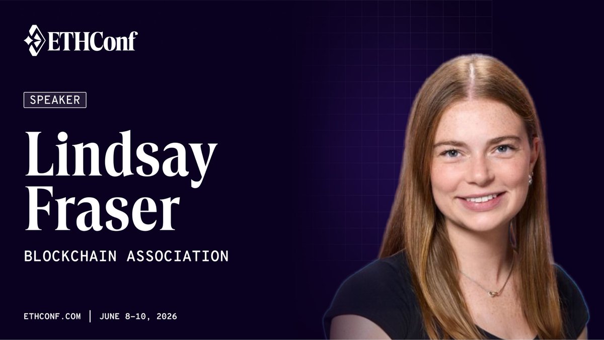 lindsayfraser0's tweet photo. Excited to be speaking today at @ethconf about what the Clarity Act means for developers in the U.S.

There couldn’t be a better time to be having these conversation amidst discussions happening on the Hill around developer protections. 

Thank you @kartiktalwar and team for having me!