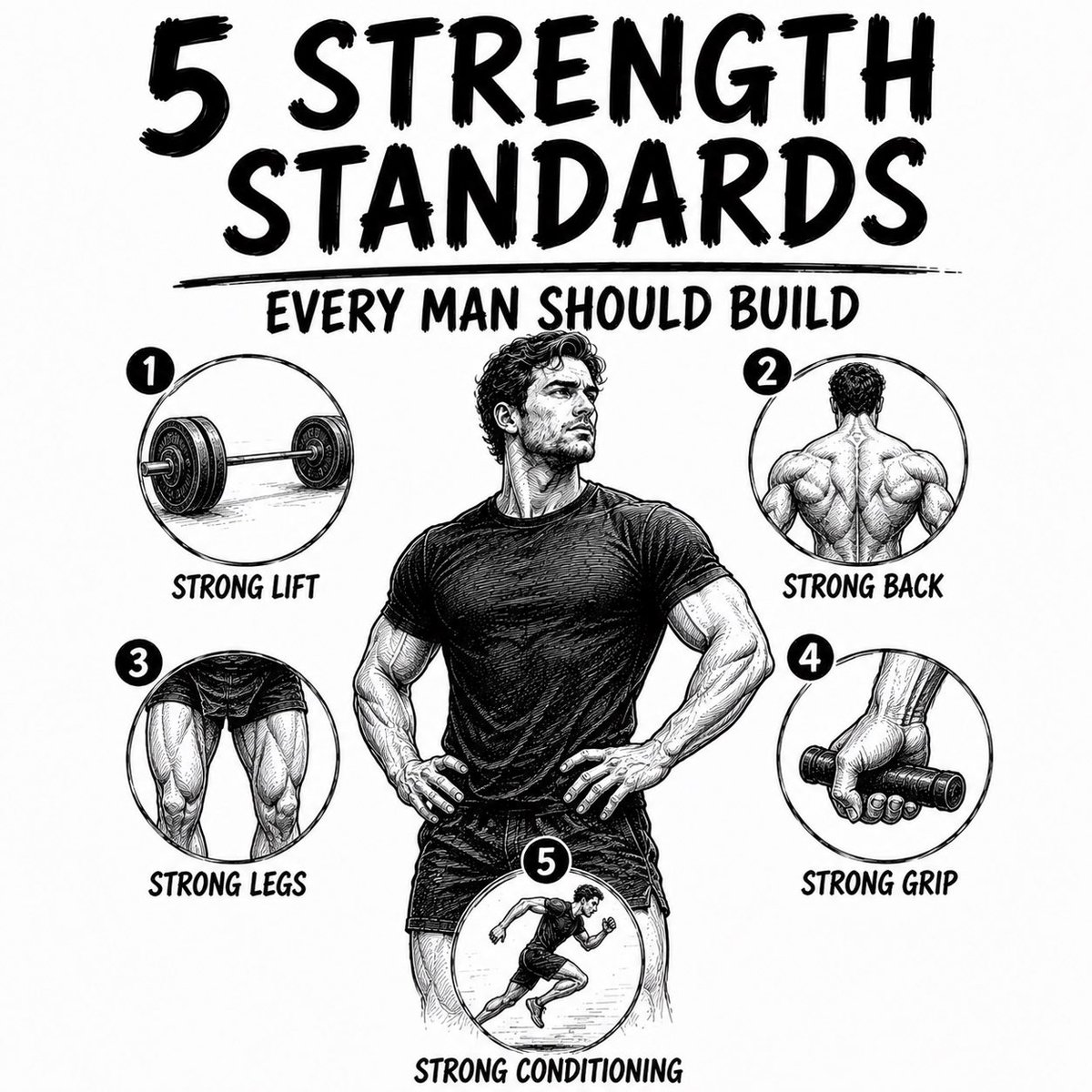 BuiltNotBornX's tweet photo. 5 strength standards every man should build:

🧵 https://t.co/qIm1uU6orC