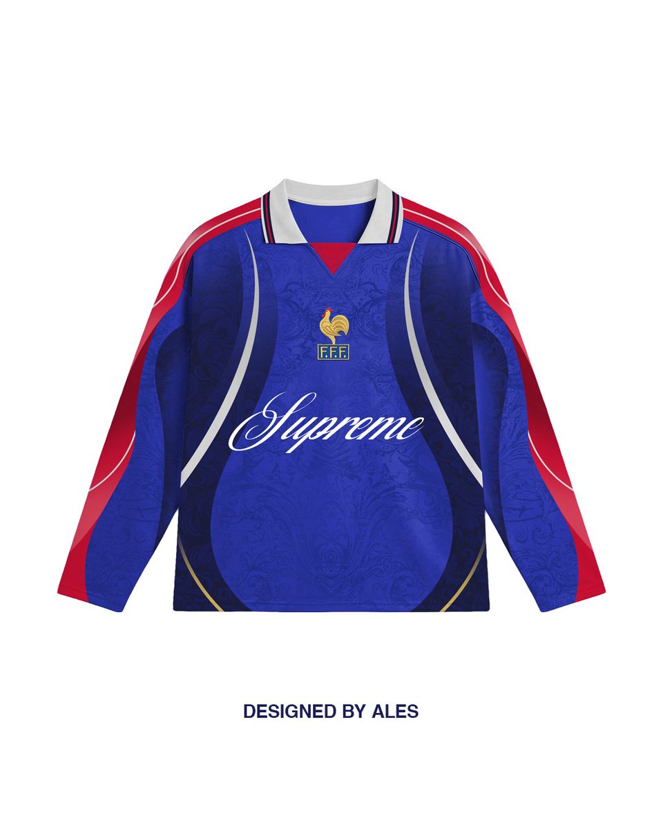 alesdzn's tweet photo. FRANCE x SUPREME concept design by me https://t.co/8Q710AaeRN