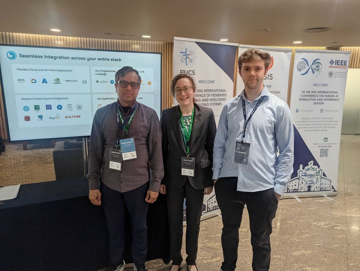 rhinofcp's tweet photo. 🇪🇸 This week the Rhino team is in Valencia, Spain for FLICS!

Whether you are looking to scale your R&D, streamline compliance, or securely collaborate across global networks, let’s discuss how edge computing and federated workflows can accelerate your timelines.

💡 Federated Learning to Federated Computing: A truly global platform
📍June 10 @1PM
Presenters: Abigail Cember and Tony Buschiazzo

💡From Intelligent Systems to Sustainable Societies: A Cross-Disciplinary Dialogue
📍June 10 @4PM
Panelist: Adrish Sannyasi (@DataDrivnHealth)

Schedule time to meet here 👉 https://t.co/jjL1Zg4rK3