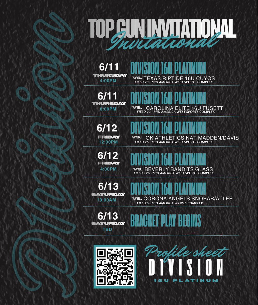 d1vision_sb's tweet photo. D1VISION SOFTBALL is headed out to Kansas City, top notch competition right here 👇🏼 

#EveryBitEarned | #BetOnUs | #ONEunit | #OneFamily https://t.co/K36jwr4WLs