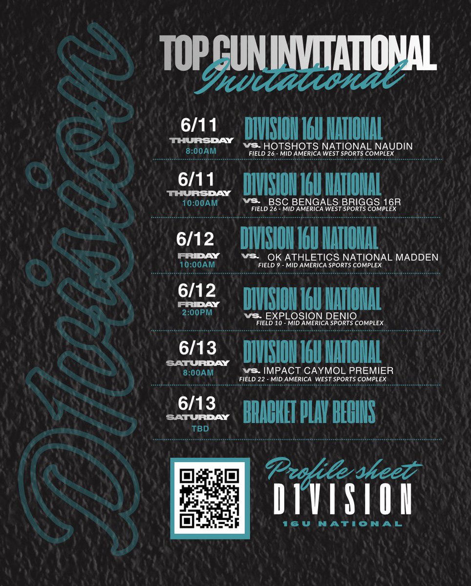 d1vision_sb's tweet photo. D1VISION SOFTBALL is headed out to Kansas City, top notch competition right here 👇🏼 

#EveryBitEarned | #BetOnUs | #ONEunit | #OneFamily https://t.co/K36jwr4WLs