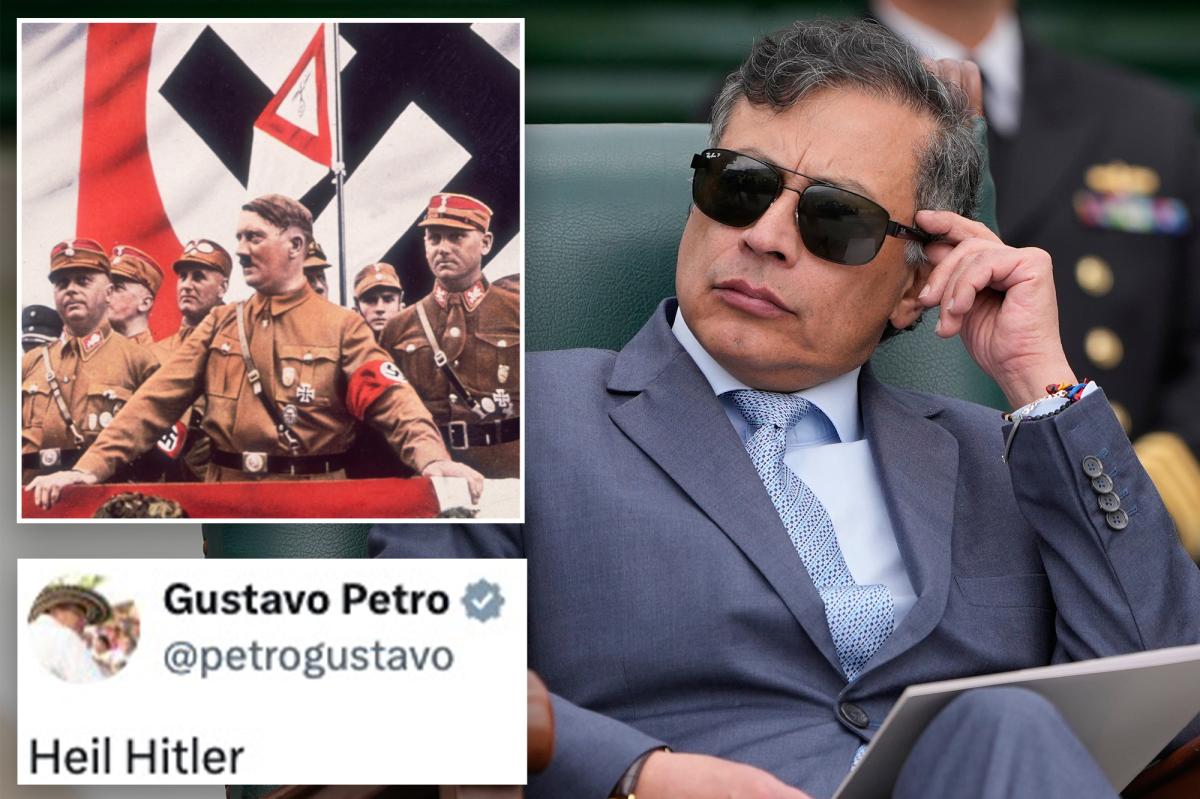 nypost's tweet photo. Two dozen Latino lawmakers come together to slam Colombian prez's 'Heil Hitler' tweet https://t.co/7rW0vV8y8U https://t.co/9SJwnL0B3B