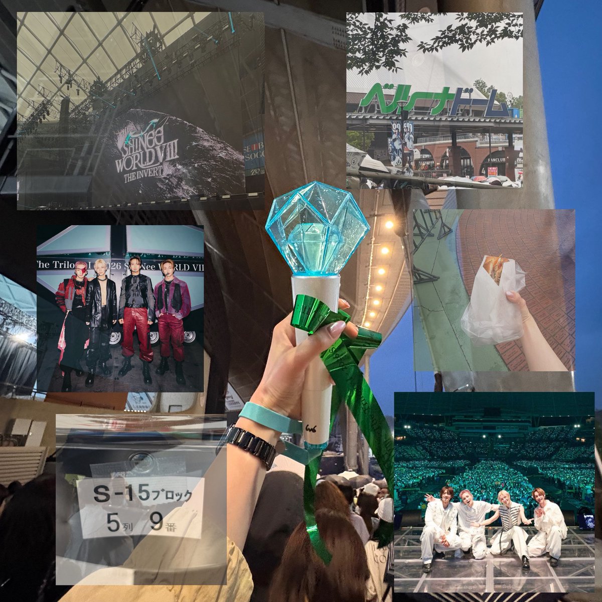 _006v600_'s tweet photo. 最初から最後までずっと幸せ
ソロのライブももちろんいいけどメンバーとわちゃわちゃしてるのを見るとSHINeeを守り続けてくれることに感謝🥲

ベルーナで初バインミー
美味しくてびっくりした

席めちゃくちゃよかったからサンリオフェス外れたんだわきっと
#SHINee_World_VIII_The_Invert_BellunaDome https://t.co/PnQ7lZ9Ahd