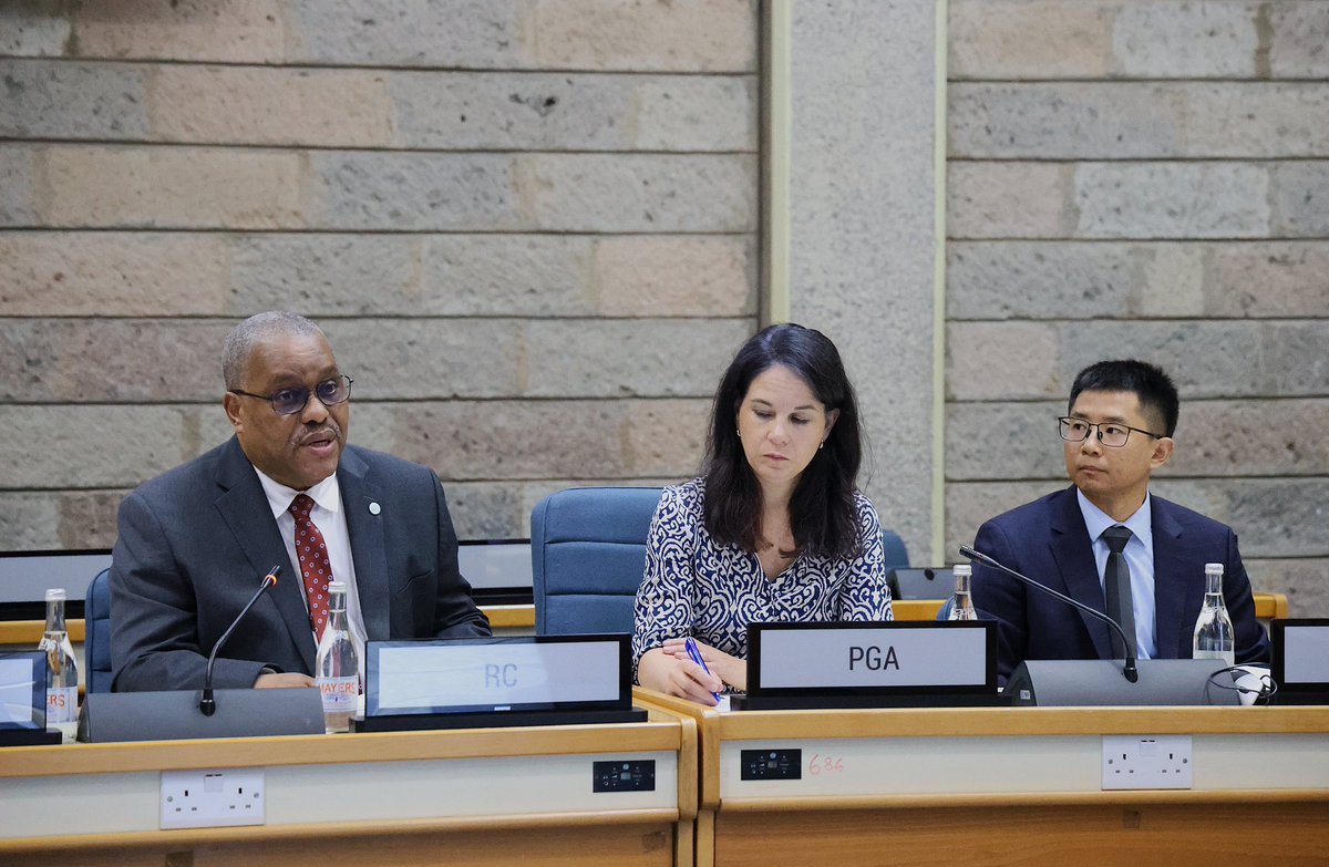 UnKenya's tweet photo. 1/
The UN Kenya Country Team this week held a strategic meeting with the President of the 80th UN General Assembly, H.E. Annalena Baerbock, in Nairobi, recognising Kenya’s role as a key partner, regional hub and strong voice for multilateral action and sustainable development. https://t.co/vofDaxMNN3