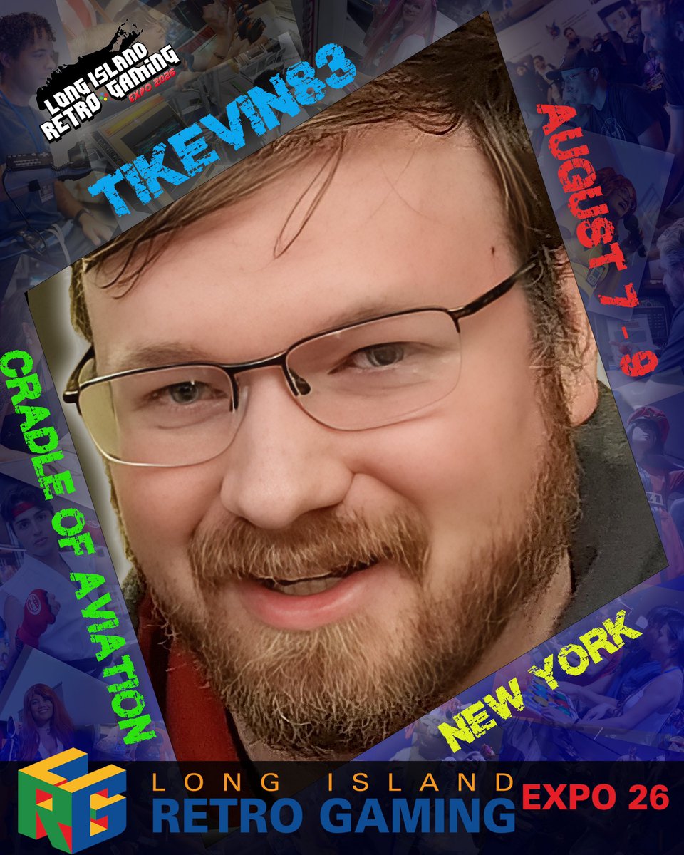 Liretro's tweet photo. Welcoming back Travis McGeehan, better known as TiKevin83 to LI Retro this August 7-9! Join him in his showcase of console verifications of Tool Assisted Speedruns, turning old video game consoles into player pianos to beat retro games perfectly.  https://t.co/LZus1g9kBE https://t.co/RUSWXdLYnp