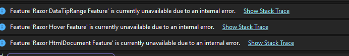 wstaelens's tweet photo. urgh... @VS_Debugger again #razor #blazorserver https://t.co/Vzm0aS7ATs