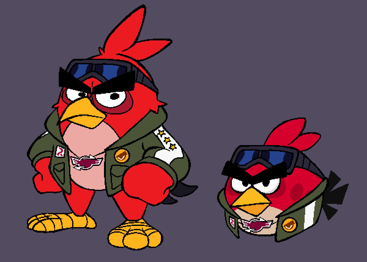 saffrox765's tweet photo. have you ever went through the Angry Birds to Puyo Puyo to Evangelion art pipeline? https://t.co/lqRspS2rSt