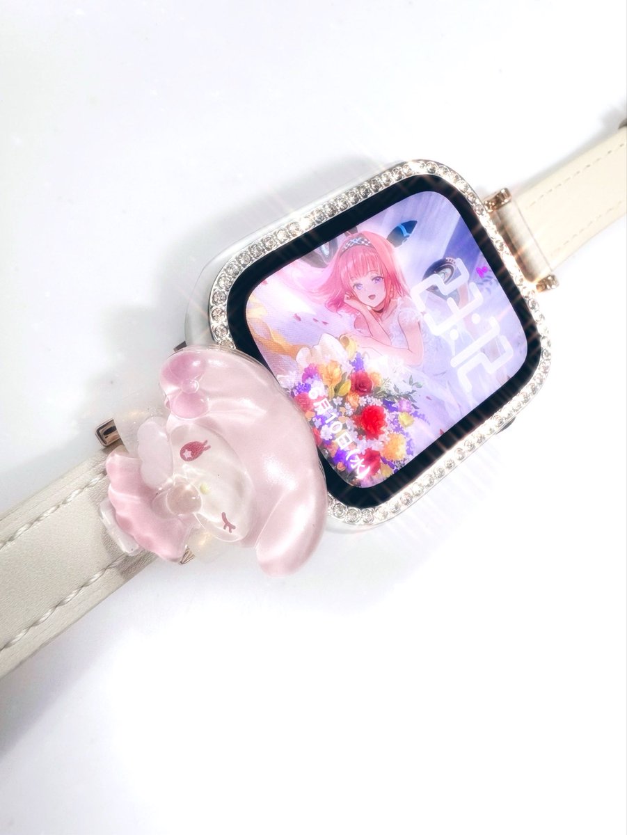 tyapll's tweet photo. 使わんくなったあっぷるうぉっち
弟から貰ってつけたマイメロの
ジェリーデコバンド可愛すぎるᐡ o̴̶̷ ࿁ o̴̶̷ ᐡ https://t.co/IuG0NjrM4D