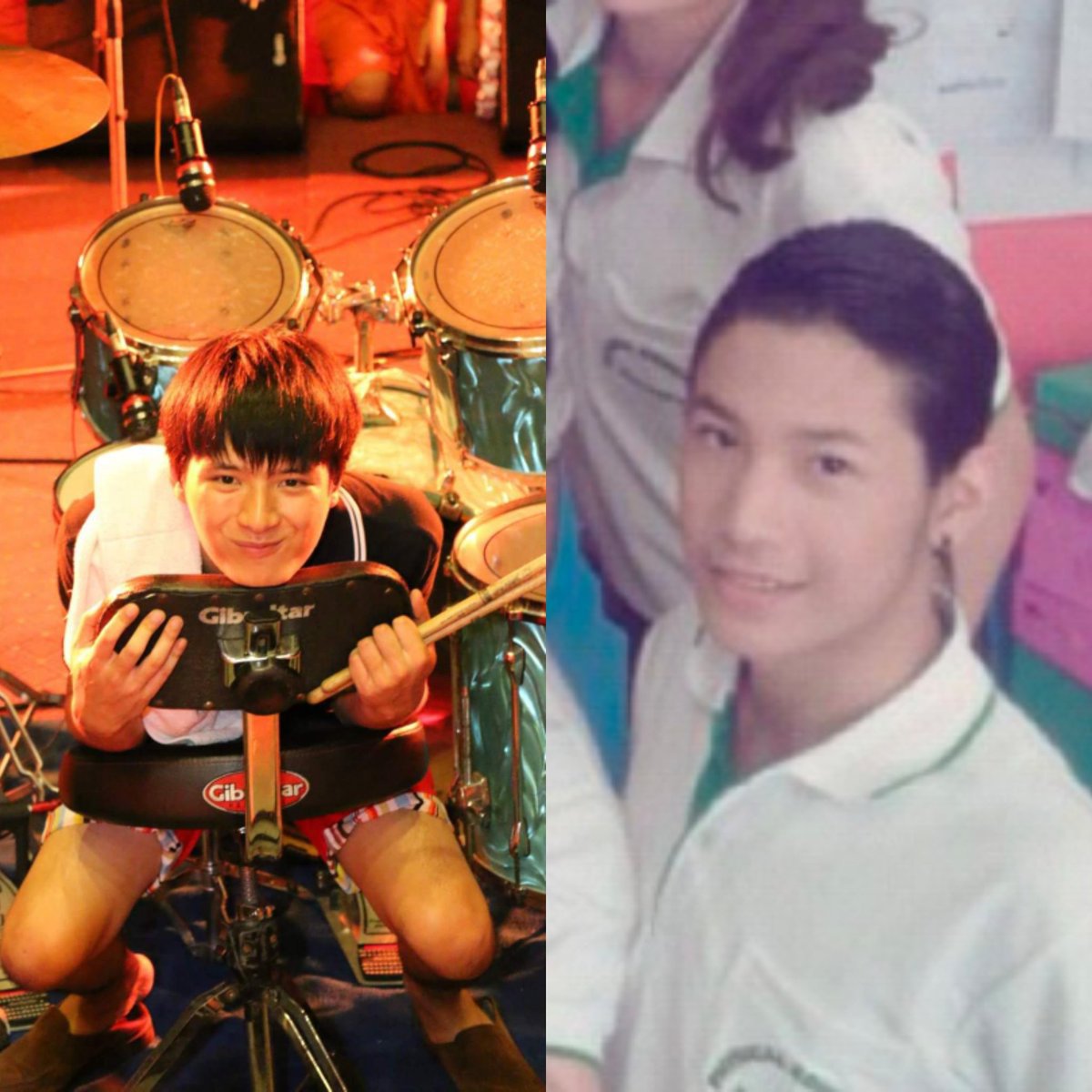 aecee___'s tweet photo. #คริสสิงโต: look how far they've come 🥹🫶

the drummer and the cheerleader — sophomore and headhazer — audition (sotus) — present KS https://t.co/WPscNwNl0w