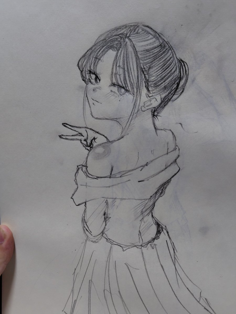 vv_RPGV's tweet photo. 落書きガール、、、
「私、立派になったよ🙂‍↕️」
#イラスト　#落書き
#イラスト好きさんと繋がりたい https://t.co/E744dWoG55