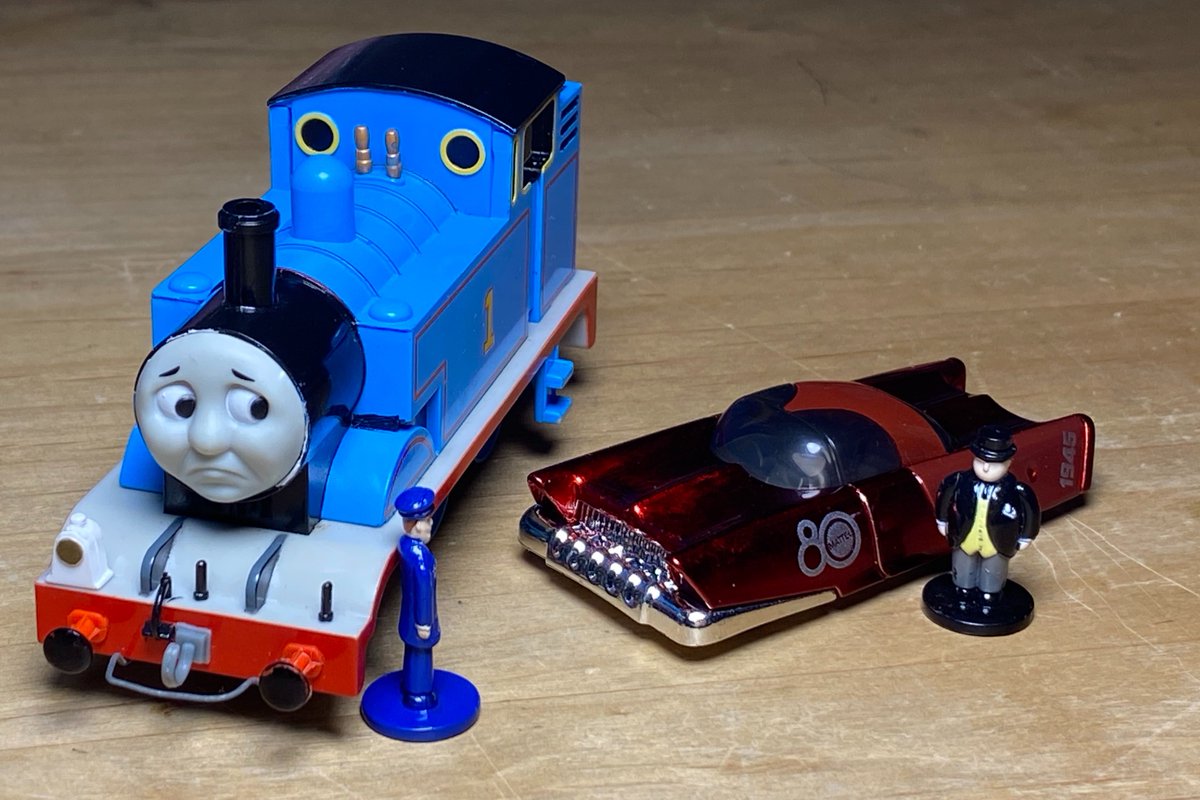 LowerTidmouthS1's tweet photo. ハット氏のアメ車への傾倒に困惑を通り越して呆れるトーマスの図 https://t.co/EfsDQ2RvoI