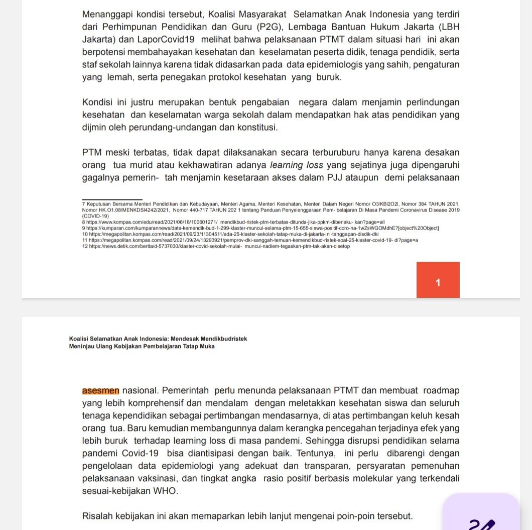 zanatul_91's tweet photo. Lu Bud, atau yang lain, mungkin berfikir ya, ketika Chromebook dipakai untuk AN/ANBK, maka itu jawaban untuk belajar pada masa pandemik. Dikiranya dengan online semua masih bisa jaga jarak. Bagus dong online, kan pandemik? 

Gak bud. AN itu mewajibkan siswa satu angkatan ke sekolah, dan guru yang ngurusin AN, menerabas pembatasan massal. Jadi kita ke sekolah. Ngisi Onlinenya di sekolah. Kumpul-kumpul tuh semua. 

Gw gak tau ya. Orang-orang mudah lupa. 

Gw tetep inget, karena saat itu bersama organisasi lain, termasuk temen2 Laporcovid19, kita bekerja keras menolak ada aktivitas sekolah sementara situasi masih belum membaik. 

Silahkan baca kertas posisi yang kita buat bersama organisasi lain. Salah satu rekomendasinya menunda AN. 

Agak sedih sih,orang-orang melupakan ini. Gw tau ya bud, ini tidak populer.

Tapi, gw ingat betul karena tiap hari ngitungin korban guru dan siswa yang terpapar Covid. Tiba-tiba AN di gas, trus disampaikan bahwa Chromebook akan digunakan dalam AN. 

Sekali lagi ya bud, gw agak kesel ya, kok orang-orang pada lupa ya. Kok pada pendek banget ingatannya.