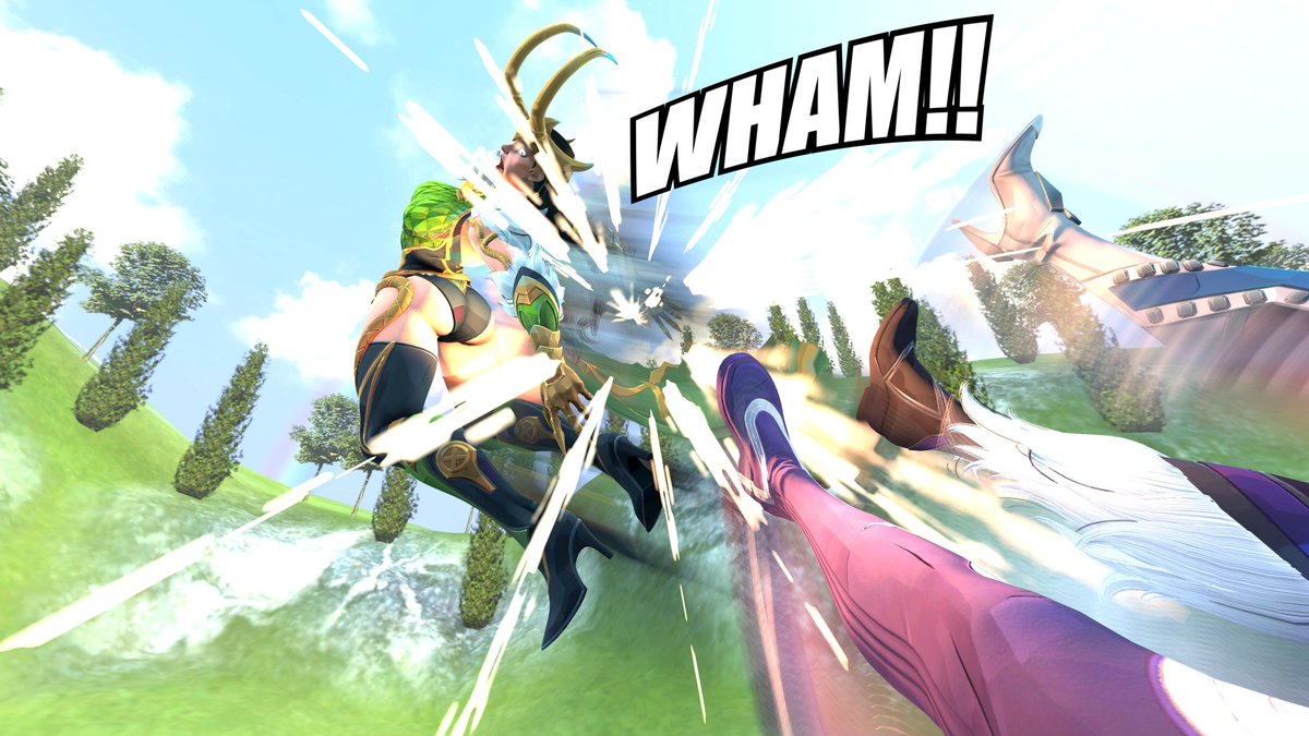 EggheadCobra's tweet photo. You're getting a little too close there, Lady Loki...

#MarvelRivals #spidersai #diamondweb #spidercat #spiderman #psylocke #emmafrost #blackcat #loki #ladyloki #sfm #sourcefilmmaker #3d #fanart https://t.co/xDHHV7oN04