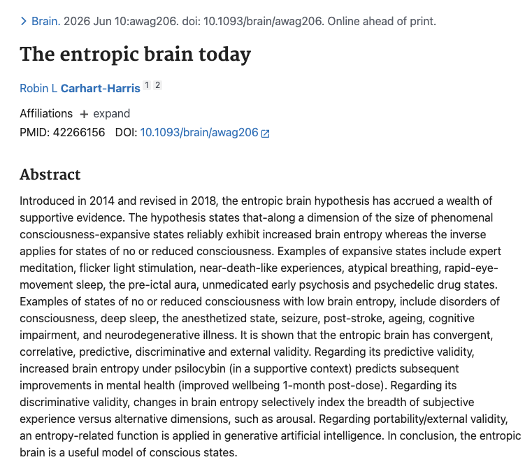 RCarhartHarris's tweet photo. Abstract up on pubmed. Paper itself coming soon. https://t.co/WXMyCBwPuQ https://t.co/Ue0Y16oQbf