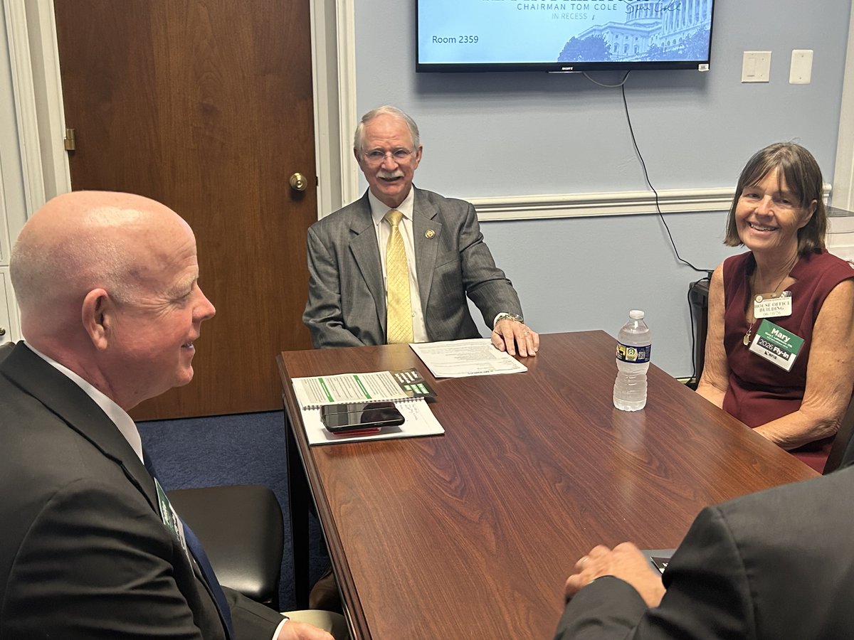 NFIB's tweet photo. Today, @RepRutherfordFL took time to speak with #NFIB members regarding #smallbusiness concerns and the legislation that impacts millions of Americans across the country. We enjoyed getting to talk to you about #smallbiz and #NFIB. #NFIBFlyIn2026 https://t.co/hKLVOneIGT